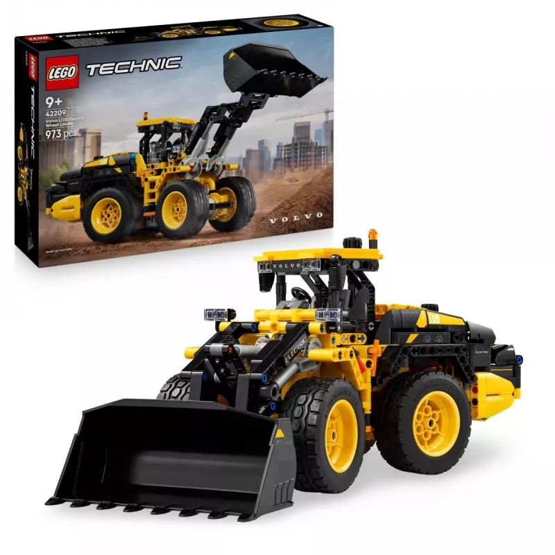 Konstruktorius „LEGO Technic Volvo L120“ elektrinis ratinis krautuvas, modelis 42209, 973 dalių, nuo 9 metų, 140×110×350 mm
