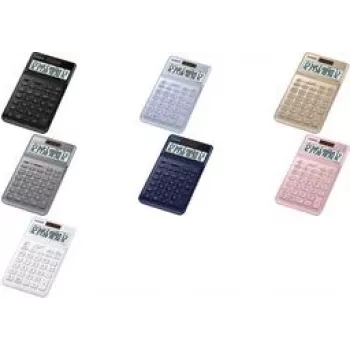Casio JW-200SC - Stalinis skaičiuotuvas - 12 skaitmenų - saulės baterija, baterija - Juoda (JW-200SC-BK)
