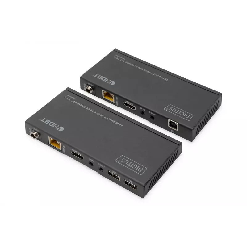 KVM plėtiklio rinkinys Digitus 4K HDBaseT HDMI 70 m laidinis