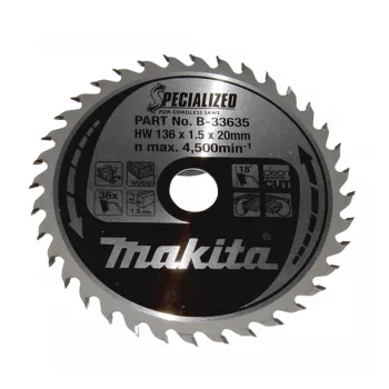 Makita B-33635 diskinis pjūklo diskas 13.6 cm 1 vnt.