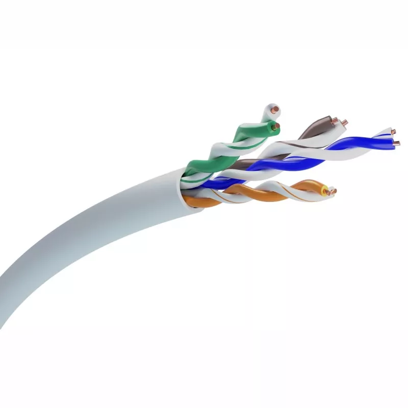 Tinklo kabelis CAT5E UTP(U/UTP) V2 vidinis vytos poros 25M