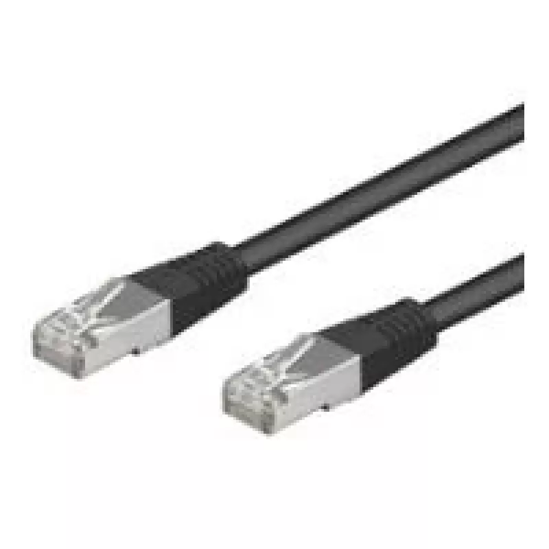 Wentronic Goobay CAT 5e komutacinis kabelis, SF/UTP, juodas, 0,25 m - CCA vario mišinys (95211)