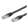 Wentronic Goobay CAT 5e komutacinis kabelis, SF/UTP, juodas, 0,25 m - CCA vario mišinys (95211)