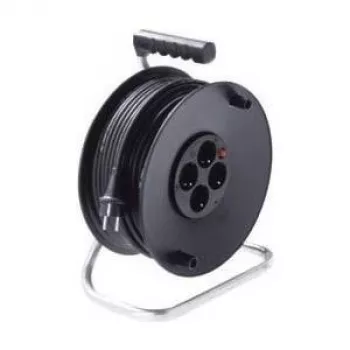 Power Extension kabelis Bachmann 392.181 50 m 4 AC Outlets Juoda