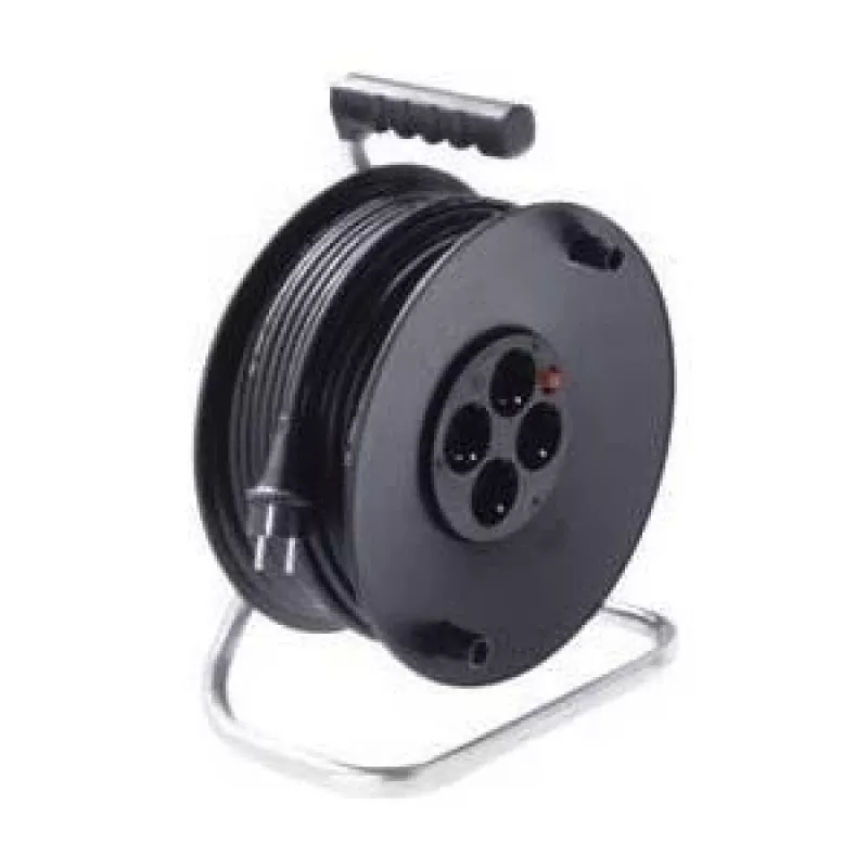 Power Extension kabelis Bachmann 392.181 50 m 4 AC Outlets Juoda