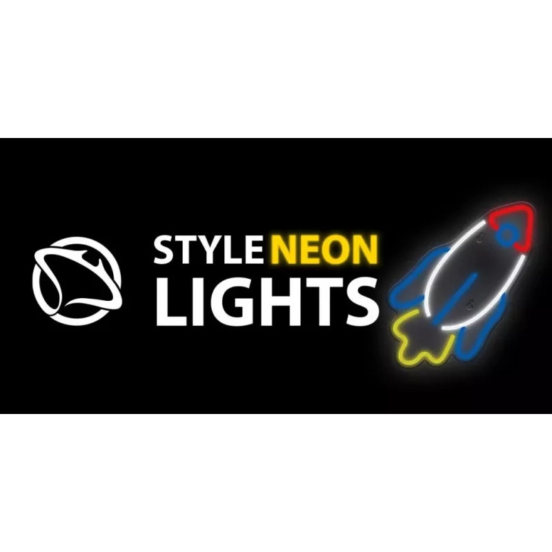 LED neoninė šviesa MANTA SNL91MT Style RAKETA – dekoratyvinis LED neoninis skydelis, modelis SNL91MT