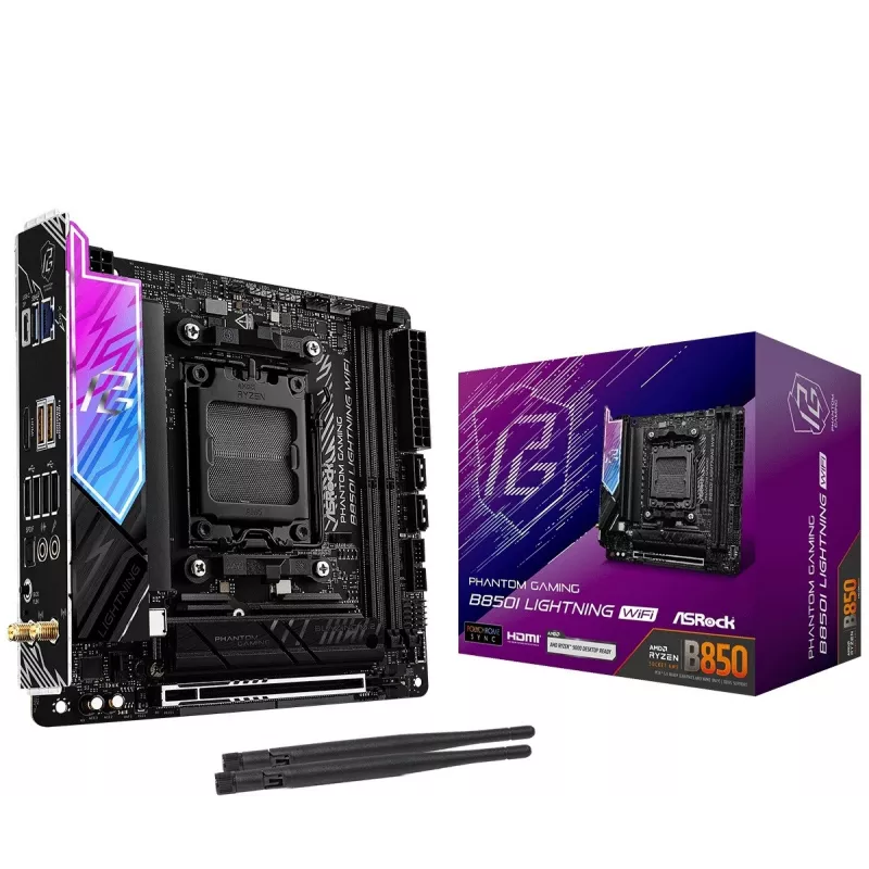 ASRock B850I Lightning WiFi AM5 Mini-ITX pagrindinė plokštė