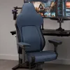 Žaidimų kėdė Thunder X3 TEGC-2071101.B1 — ergonomiška moderni mėlyna, reguliuojamas aukštis ir pakreipimas