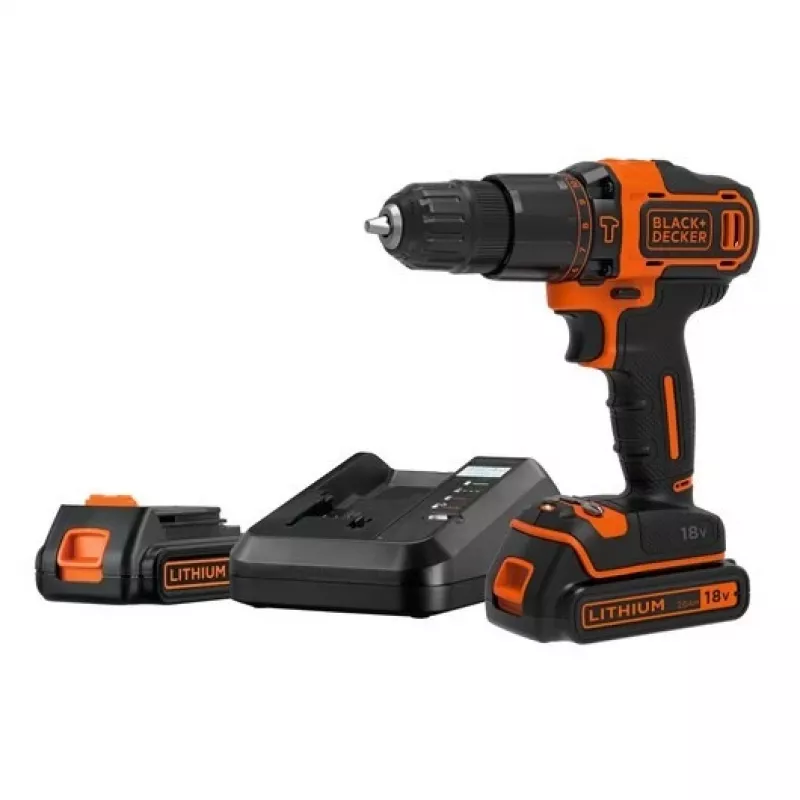 Juoda & Decker BDCHD18K1B2-QW grąžtas 1400 aps./min.
