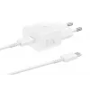 AC USB Greitas Įkroviklis Samsung EP-T2510 25W Baltas, USB‑C, PPS, Super Greitas Įkrovimas