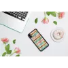Apsauginis išmaniojo telefono dėklas iKins, skirtas iPhone XS Max — Pop Mint Juoda, kietas apvalkalas su paaukštintais kraštais