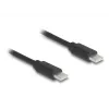 USB kabelis DeLOCK 90369 USB 2.0 0,75 m USB C juodas