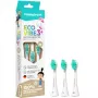 happybrush ECO VIBE KIDS keičiamos šepetėlių galvutės, baltos, 3 vnt.