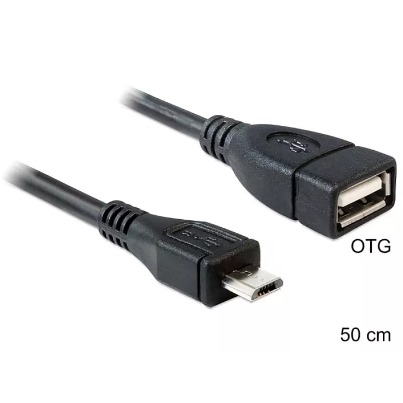 USB laidas DeLOCK 50 cm Micro-USB B – USB 2.0 A 83183