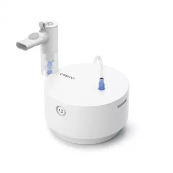 Stalinis purkštuvas Omron C28P su 10 ml/min talpa, 2,65 µm dalelių dydžiu, baltas, matmenys 265×195×143 mm