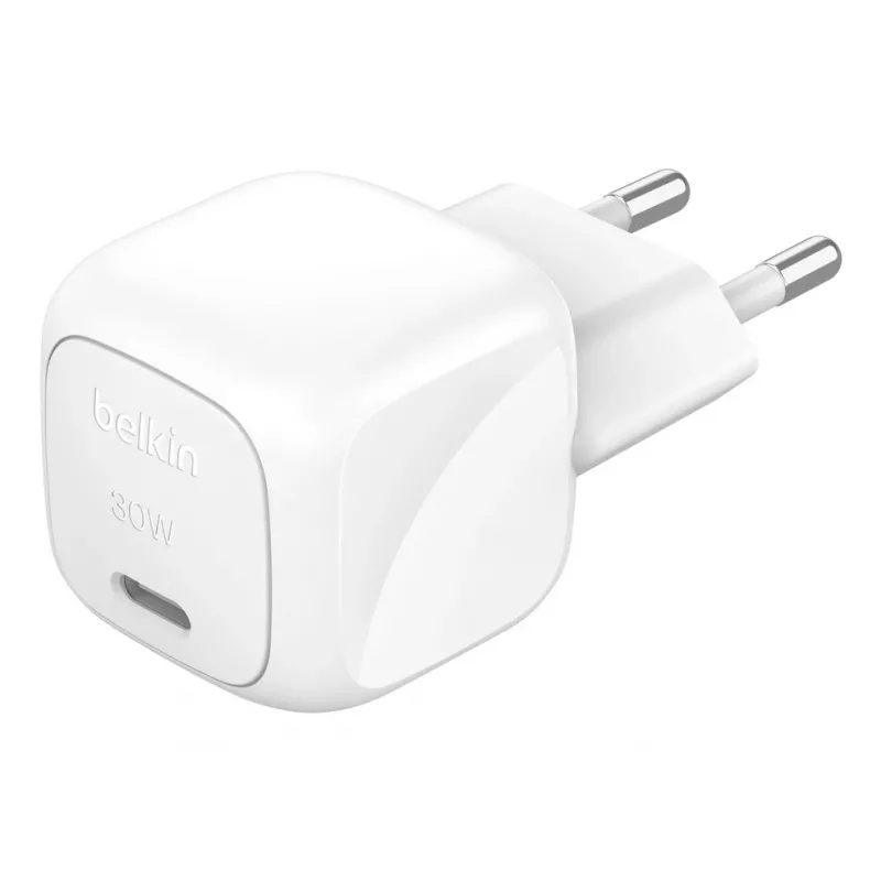 Belkin BoostCharge nešiojamam kompiuteriui, išmaniajam telefonui, planšetei, baltas, AC greitasis įkrovimas, vidaus naudojimui