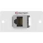 Kindermann Konnect 50 alu - Modulinė priekinė plokštelė, įsegama - RJ-45 (7444000423)