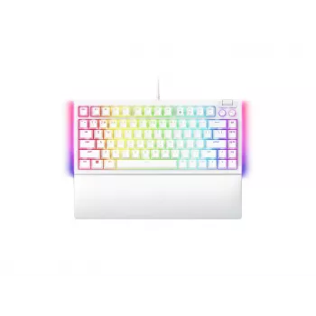 Mechaninė žaidimų klaviatūra Razer JuodaWidow V4 75% USB QWERTY US English balta