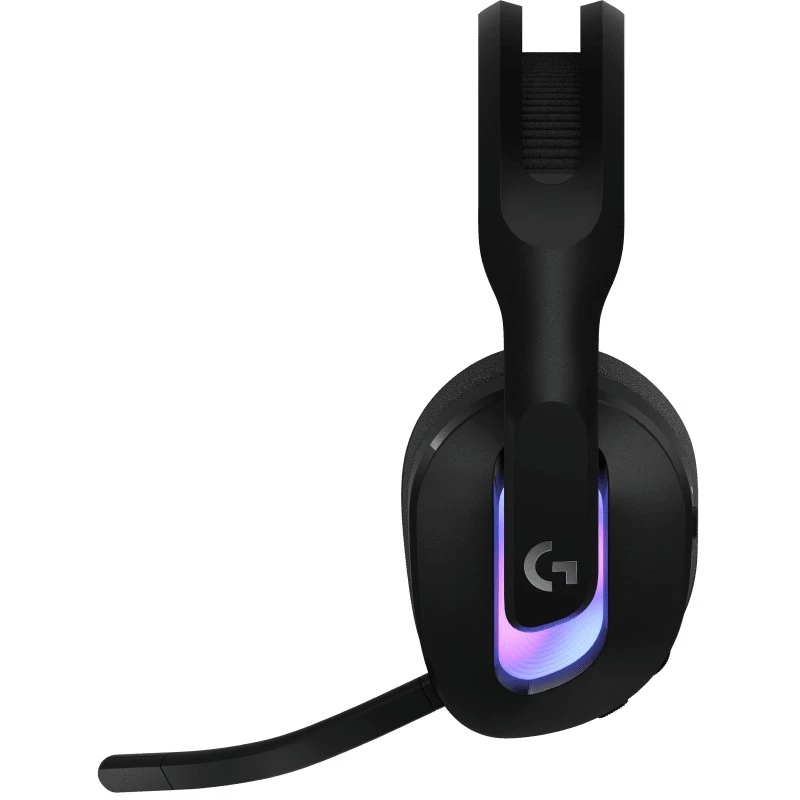 Logitech G G522 LIGHTSPEED belaidės žaidimų ausinės su LIGHTSYNC RGB apšvietimu ir pažangiu sinchronizuotu garsu, trijų režimų jungtys