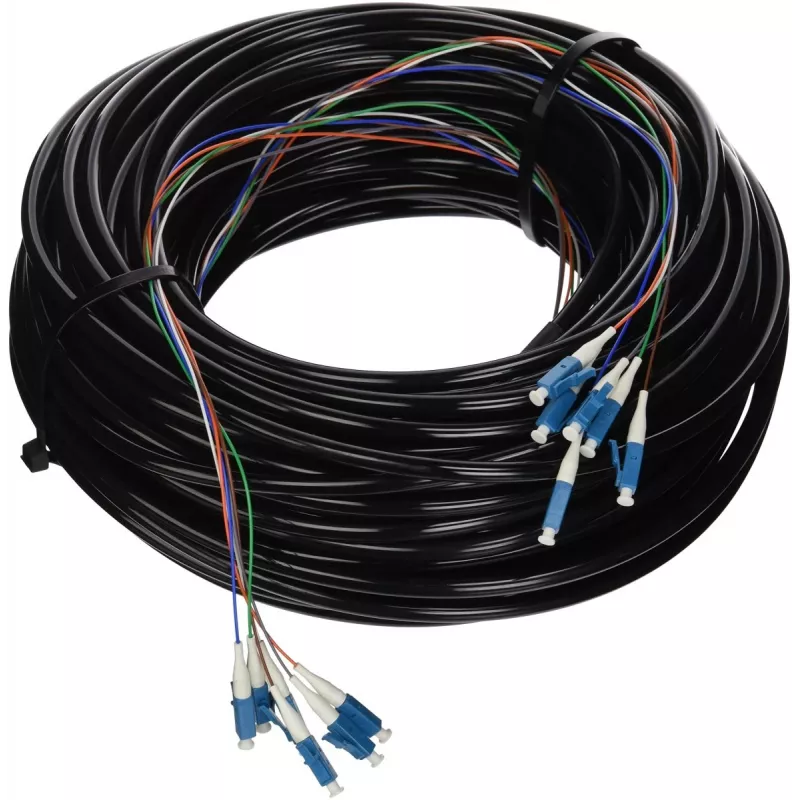 Vienmodis LC šviesolaidinis kabelis Ubiquiti FC-SM-300 91,44 m juodas