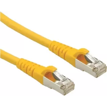 ROLINE - komutacinis kabelis - RJ-45 (M) to RJ-45 (M) - 50 cm - SFTP - CAT 6a - Geltona (21.15.2820)