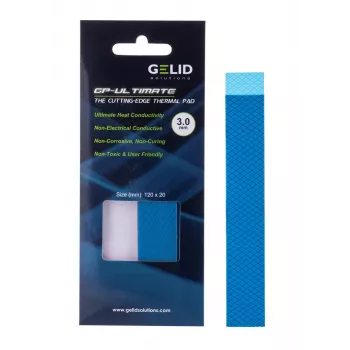 Thermal pad Gelid TP-GP04-R-E 120×20×3.0 mm, tankis 3.2 g/cm³, 1 vnt.