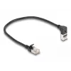 DeLOCK tinklo kabelis RJ45 Cat.6A 0,25 m juodas