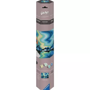 Ravensburger CreArt Canvas Edition dažymo rinkinys Šiaurės pašvaistė, Ravensburger (MPN 23907)