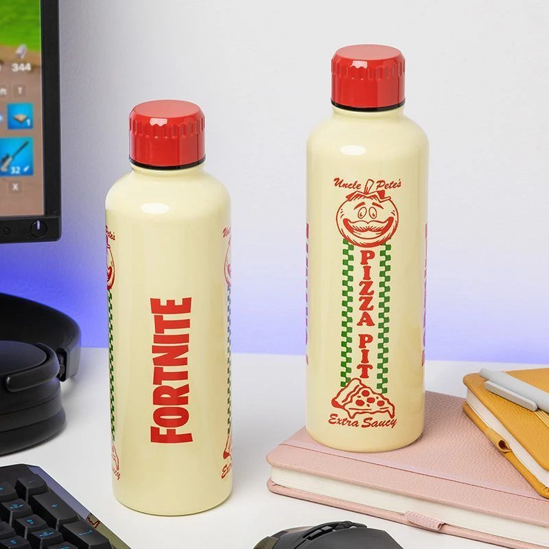 Sportinis gertuvė Paladone Fortnite Metal PP14736FO 500 ml, metalo apdaila, užsukamas dangtelis