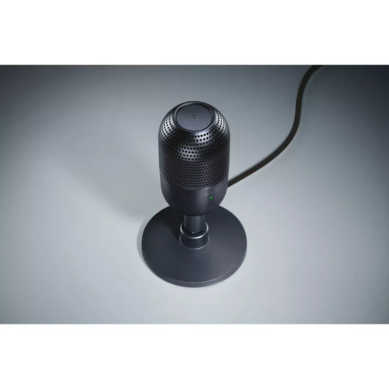 Stalinis mikrofonas Razer Seiren V3 Mini, USB-C, superkardioidinis, 20–20000 Hz, 96 kHz, 24 bitų, juodas