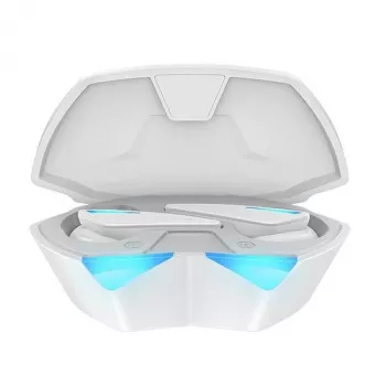 ausinės Awei T23 belaidės Bluetooth 5.3 USB atsparios vandeniui baltos