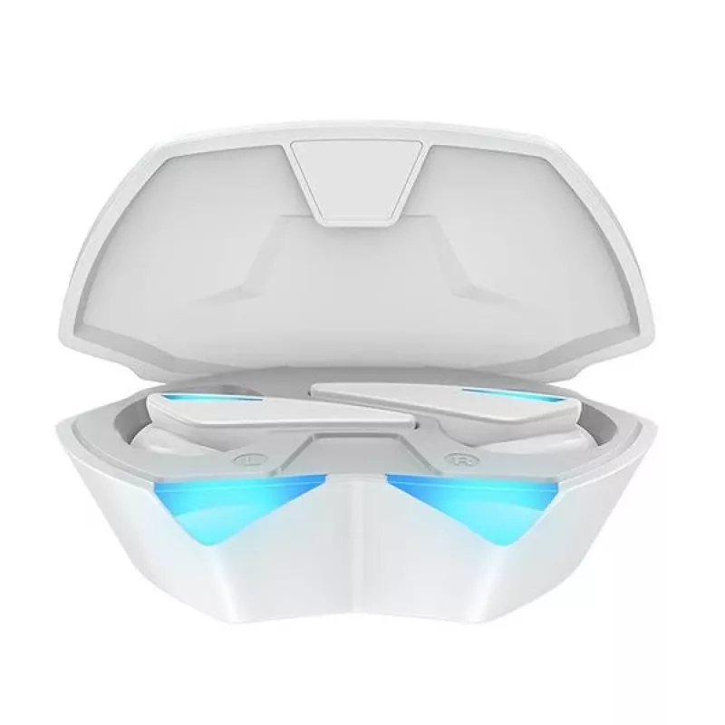ausinės Awei T23 belaidės Bluetooth 5.3 USB atsparios vandeniui baltos