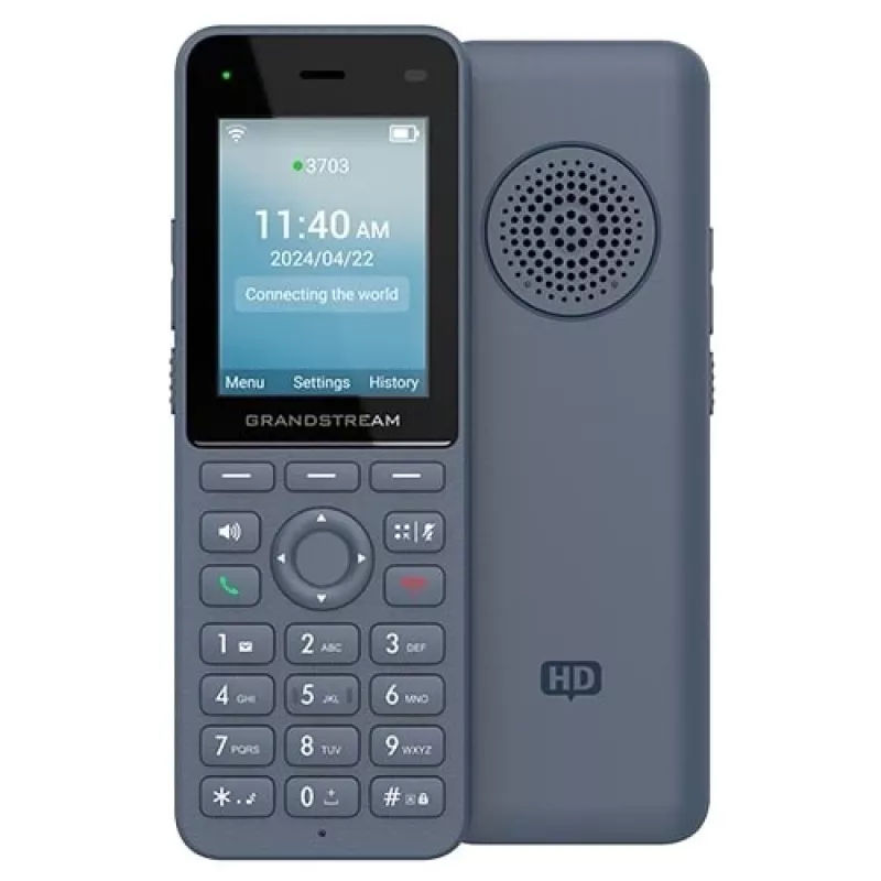 Grandstream Networks WP8256 IP telefonas antracito spalvos 3 linijos LCD Wi-Fi