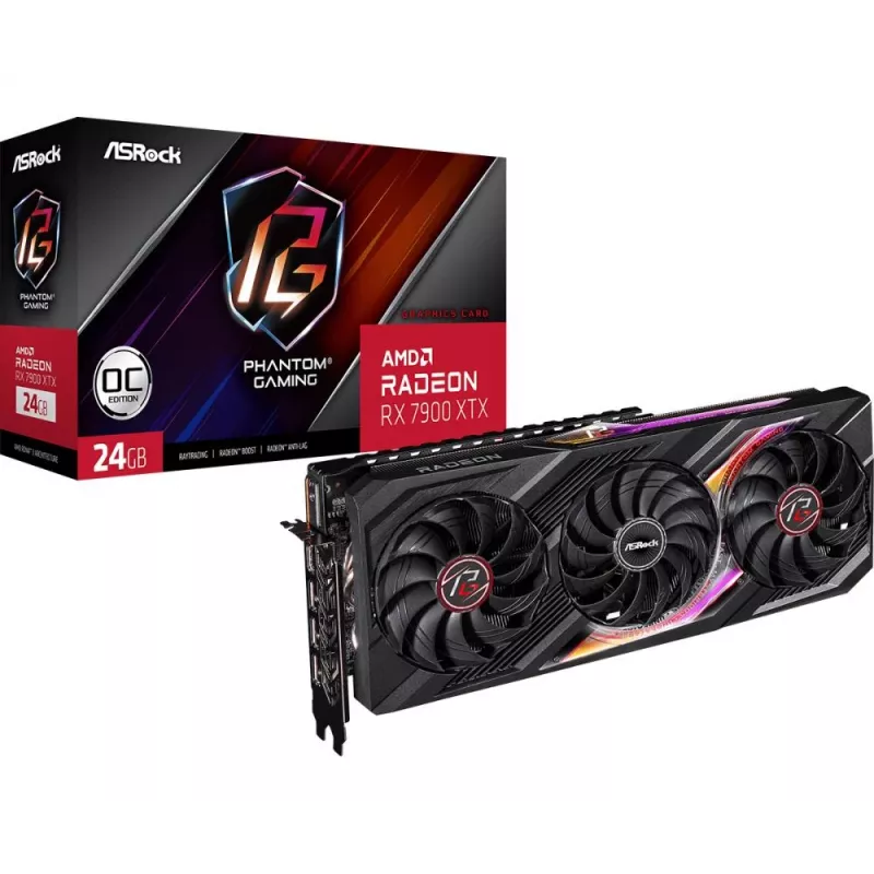 ASRock Radeon RX 7900 XTX Phantom Gaming 24 GB GDDR6 vaizdo plokštė