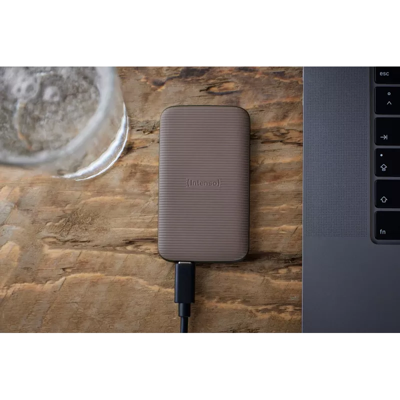 SSD diskas Intenso 1TB išorinis USB Type-C 3.2 Gen 2 rudas