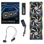 Lian Li UNI FAN SL-INF belaidžiai 120 mm atvirkštinių mentelių ARGB korpuso ventiliatoriai 3 vnt. juodi