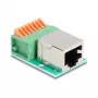 „DeLOCK 90652“ kabelių adapteris RJ45 8 kontaktų gnybtų blokas žalias sidabrinis