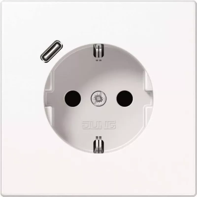 Schuko lizdas su USB LS1520-18CWW C tipo (LS1520-18CWW)