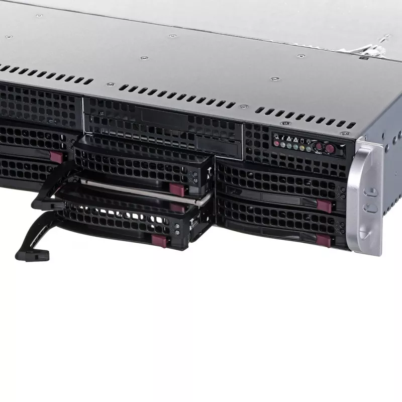 Serverio korpusas Supermicro 825TQC-R802LPB stovo montavimui juodas