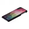 Apsauginis išmaniojo telefono dėklas iKins, skirtas iPhone XS Max — vandens gėlių dizainas, juodas