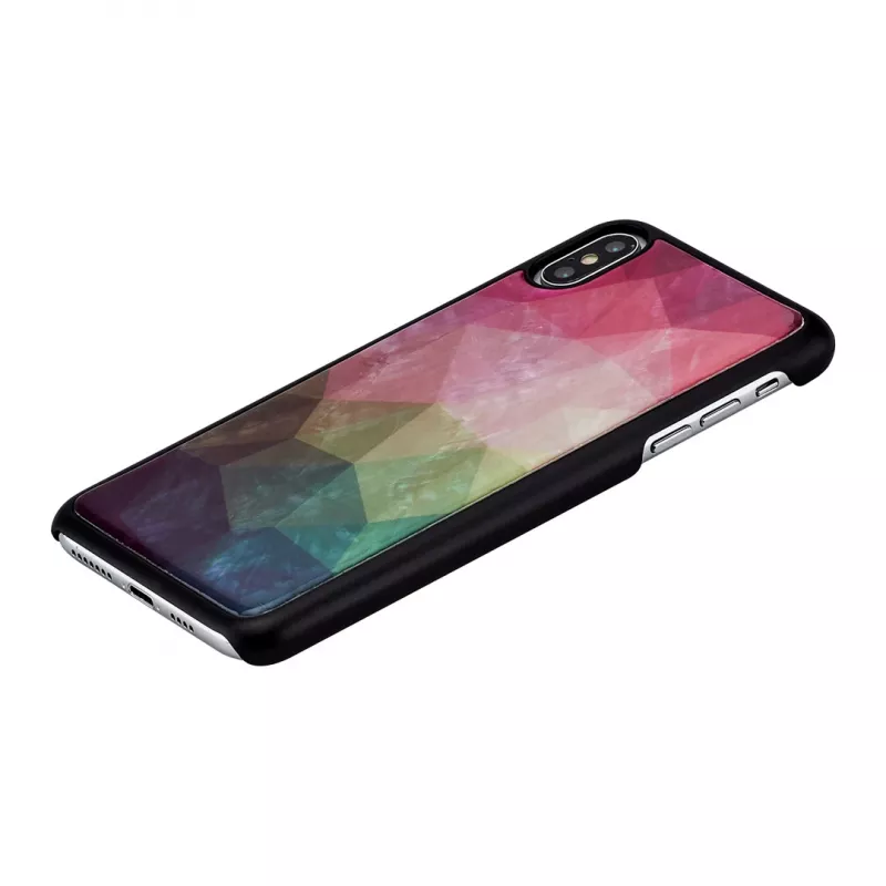 Apsauginis išmaniojo telefono dėklas iKins, skirtas iPhone XS Max — vandens gėlių dizainas, juodas