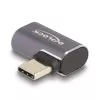DeLOCK USB adapteris, 40 Gbps, USB Type-C, PD 3.0, 100 W, kištukas į lizdą, kairinis/dešininis kampinis, 8K, 60 Hz, metalinis