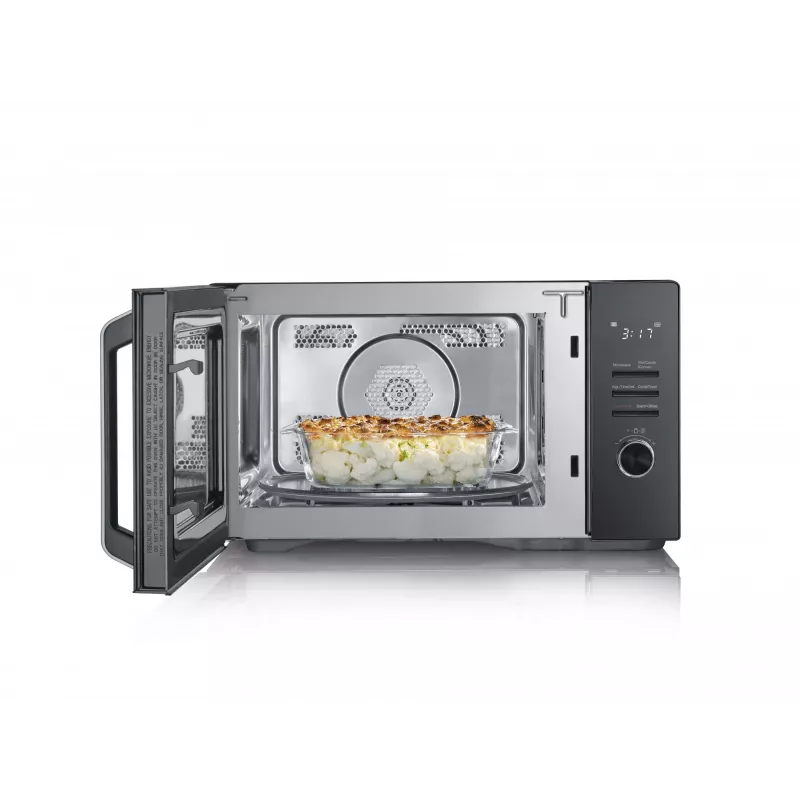 Kombinuota mikrobangų krosnelė SEVERIN MW 7798, pastatoma, 29 l, 900 W, juoda, 315 mm sukamoji lėkštė
