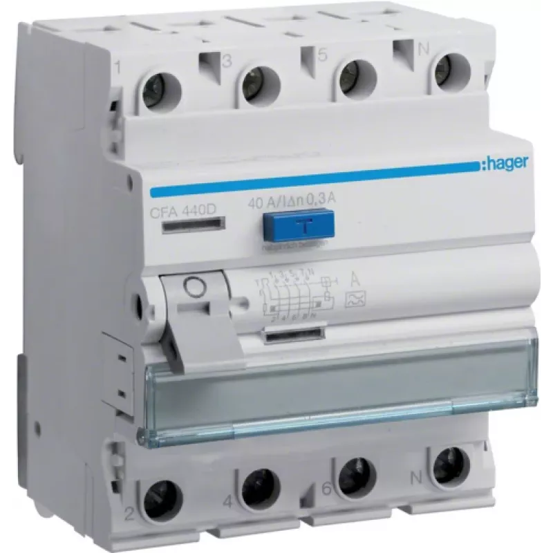 Hager CFA440D Pilka