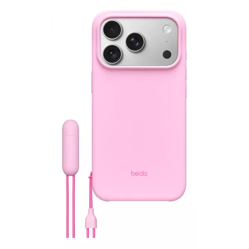 Kickstand dėklas Apple Beats iPhone 17 Pro MagSafe Camera Control Pink