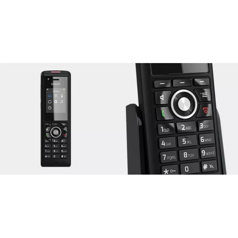 Belaidis telefonas Snom M85 su skambintojo ID, juodas