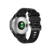 Silikoninis dirželis FIXED, skirtas Garmin QuickFit 26mm, juodas — pakaitinis laikrodžio dirželis 26 mm