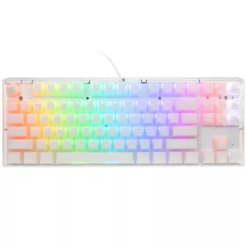 Ducky One 3 TKL klaviatūra, žaidimams, USB, QWERTY, anglų, balta