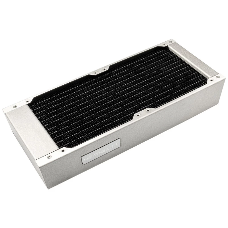 Radiatoriaus filtras Watercool 24121 — žalvaris/varis/nerūdijantis plienas, 278×120×48 mm