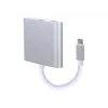 USB grafikos adapteris GEMBIRD A-CM-HDMIF-02-SV, HDMI išvestis, iki 3840×2160, sidabrinis, 58,5×51×11,6 mm